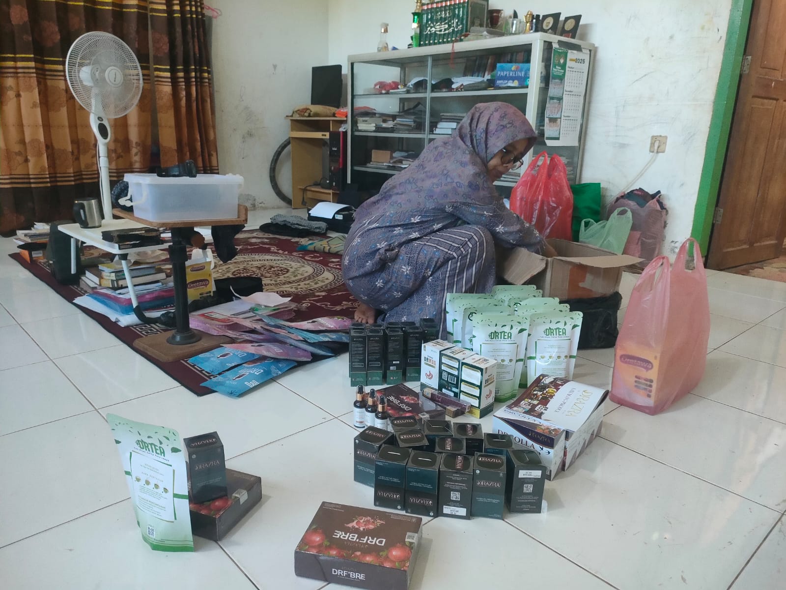 Dokumentasi stok dan persiapan produk DRAZRA