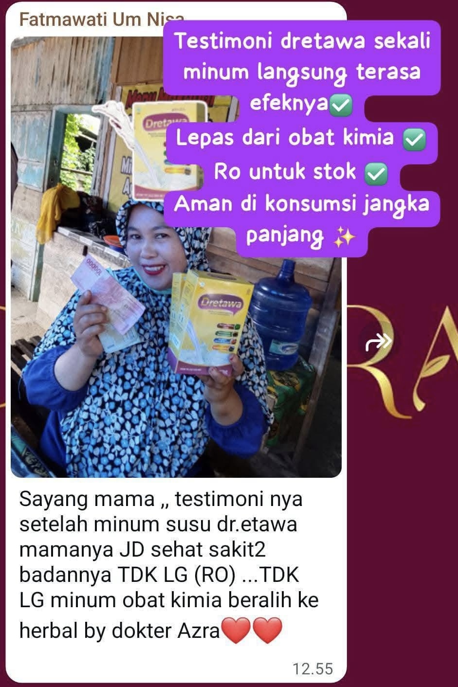 Dokumentasi pengalaman pelanggan Dretawa